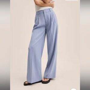 MANGO light blue WIDE leg trousers